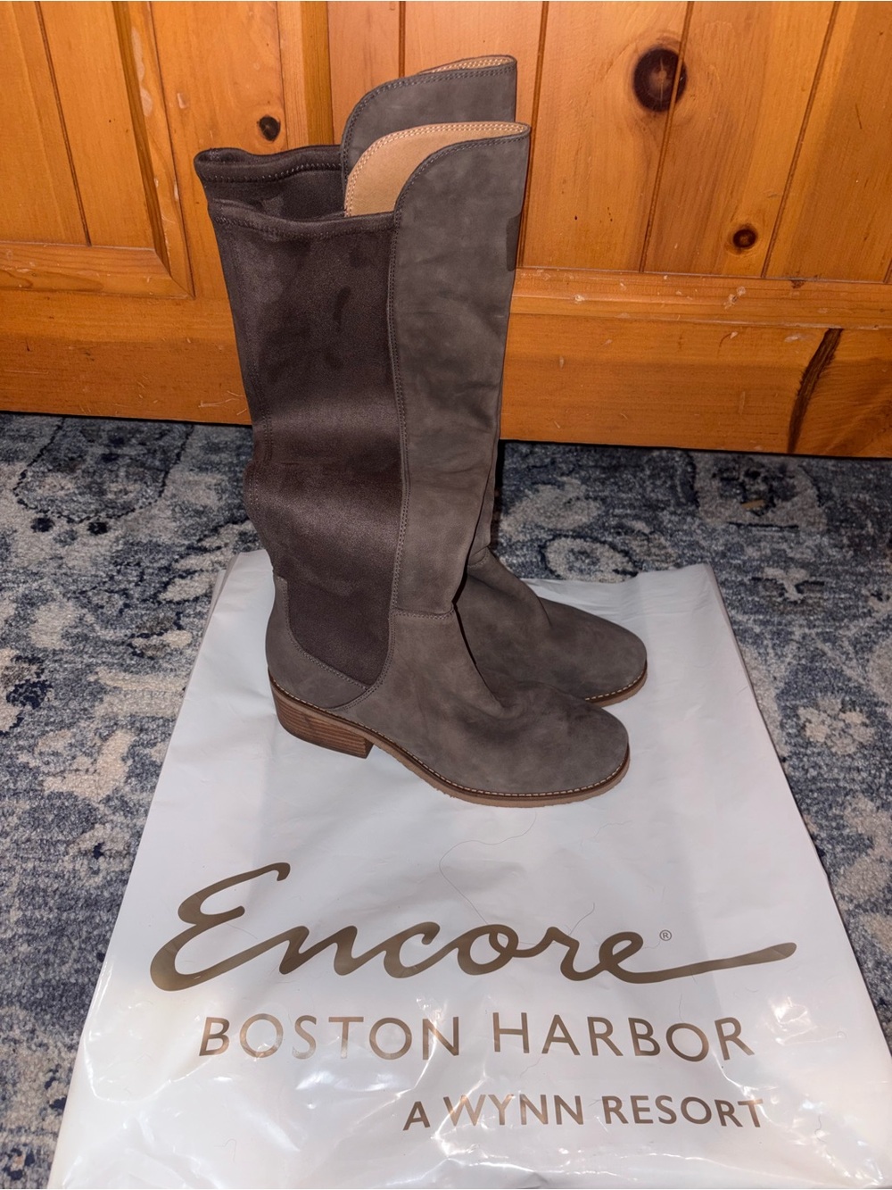 Gray Knee-High Suede Lucky Brand tall boots